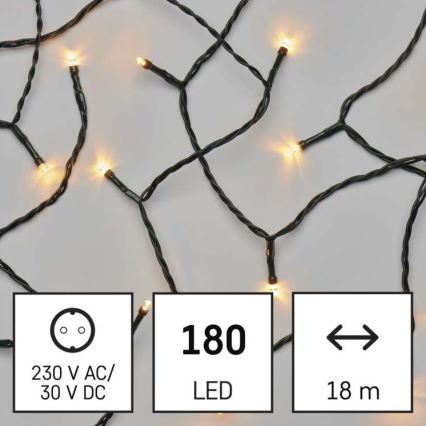 LED Kalėdinė lauko girlianda 180xLED/23m IP44 vintažinė