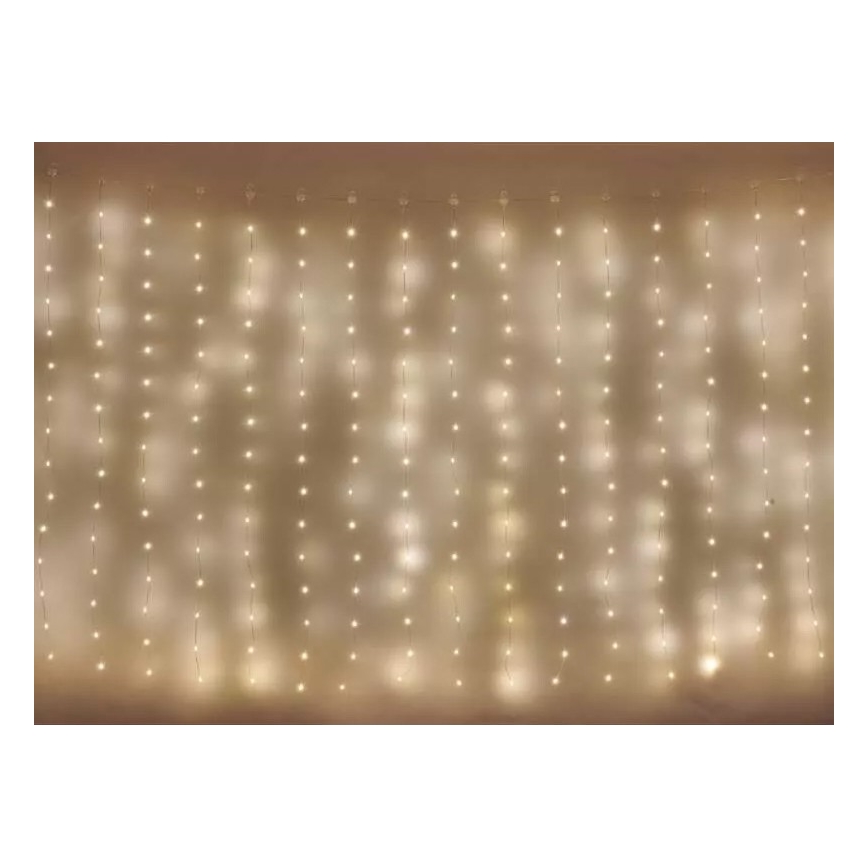 LED Kalėdinė lauko girlianda 180xLED/8 funkcijos 6,7 m IP44 šiltai balta