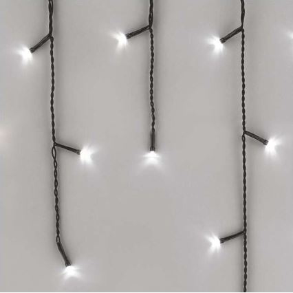 LED Kalėdinė lauko girlianda 200xLED/8 režimai 8,6m IP44 šaltai balta