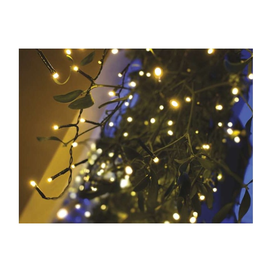 LED Kalėdinė lauko girlianda 200xLED/8 režimai 8,6m IP44 šiltai balta