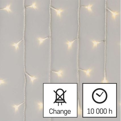 LED Kalėdinė lauko girlianda 300xLED/8 režimai 10m IP44 šiltai balta + valdymo pultas