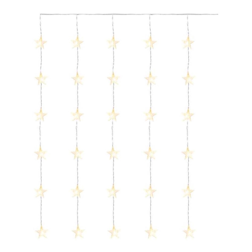 LED Kalėdinė lauko girlianda 30xLED/3,9m IP44 žvaigždės