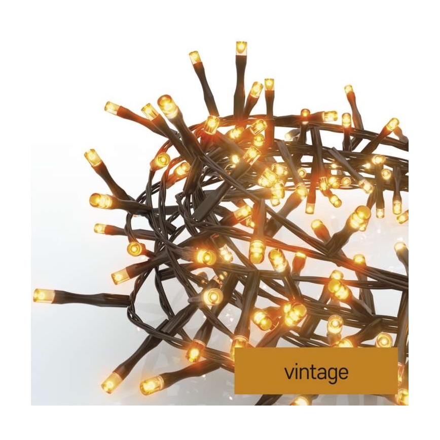 LED Kalėdinė lauko girlianda 400xLED/13m IP44 vintažinė
