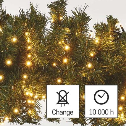 LED Kalėdinė lauko girlianda 400xLED/13m IP44 vintažinė