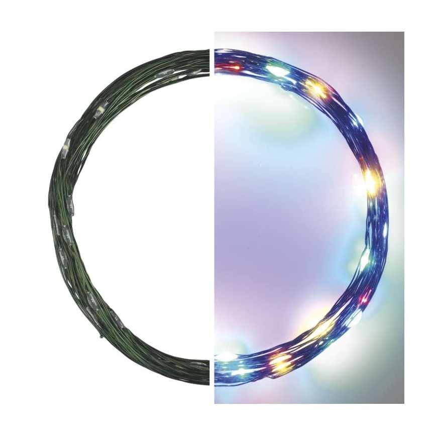 LED Kalėdinė lauko girlianda 40xLED/9m IP44 daugiaspalvė