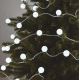 LED Kalėdinė lauko girlianda 40xLED/9m IP44 šaltai balta