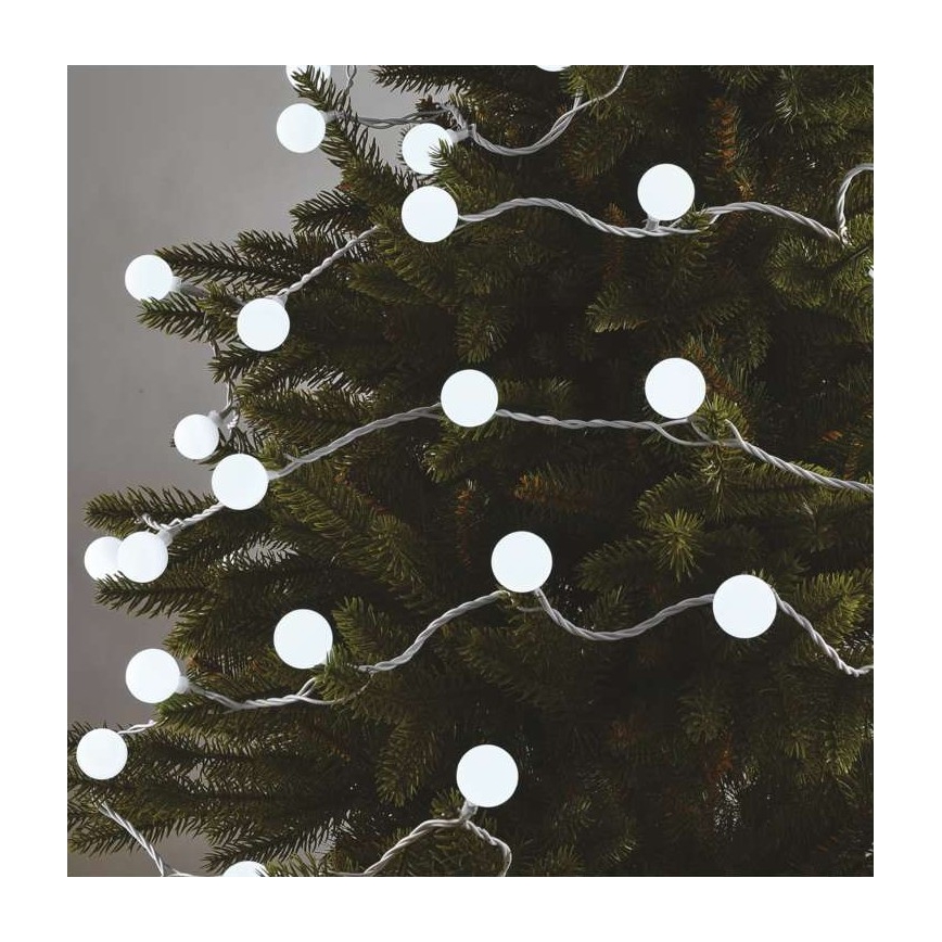 LED Kalėdinė lauko girlianda 40xLED/9m IP44 šaltai balta