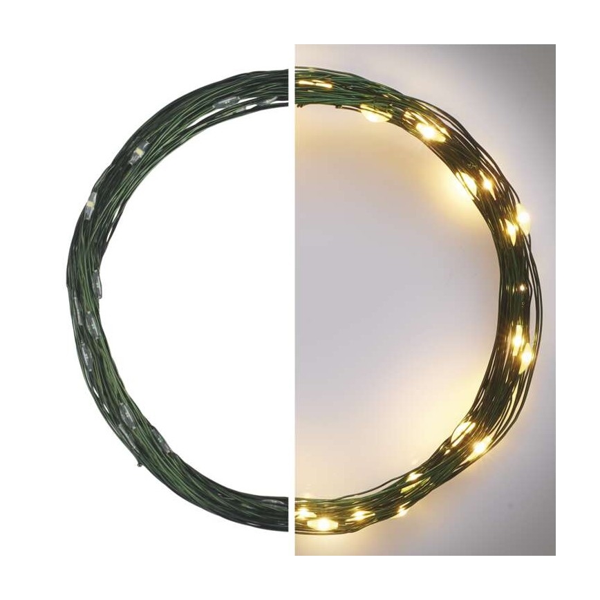 LED Kalėdinė lauko girlianda 40xLED/9m IP44 šiltai balta