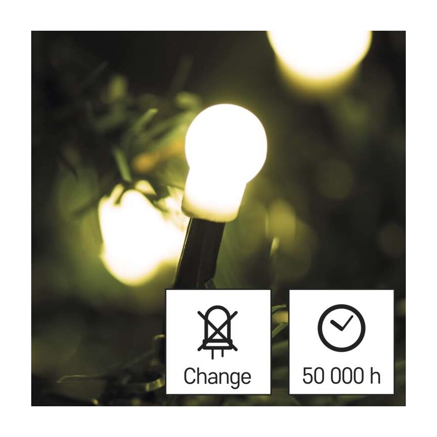 LED Kalėdinė lauko girlianda 480xLED/53m IP44 šiltai balta