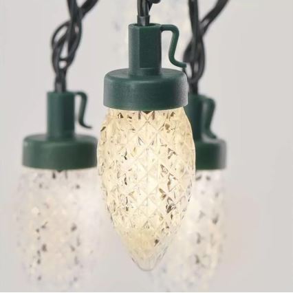 LED Kalėdinė lauko girlianda 50xLED/8 funkcijos 14,8 m IP44 šiltai balta