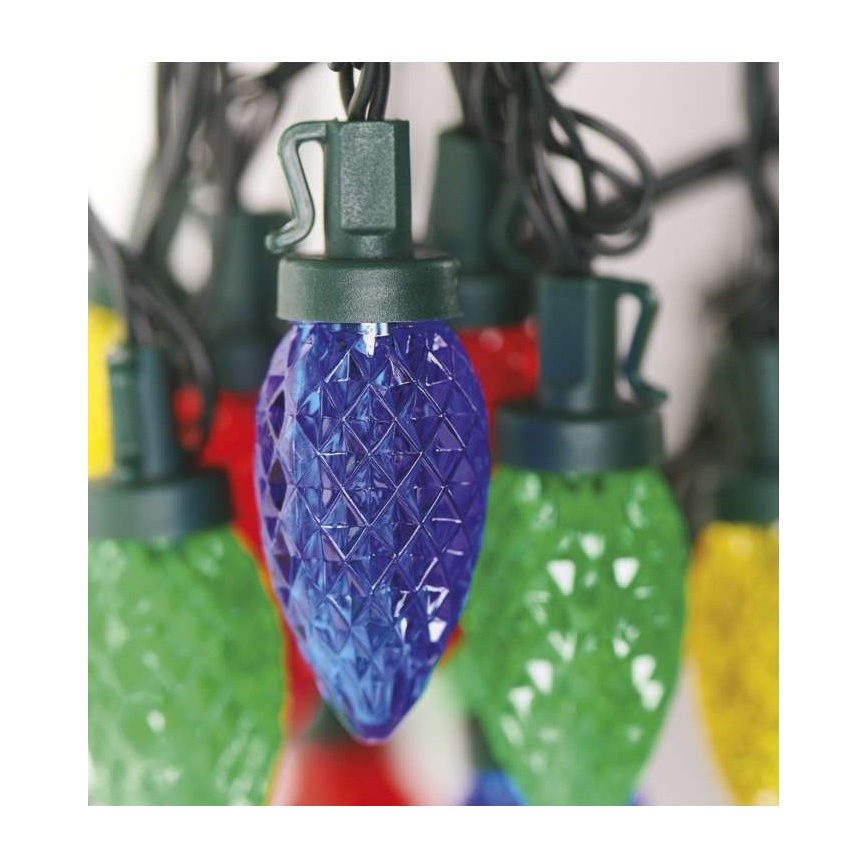 LED Kalėdinė lauko girlianda 50xLED/8 režimai 14,8m IP44 daugiaspalvė