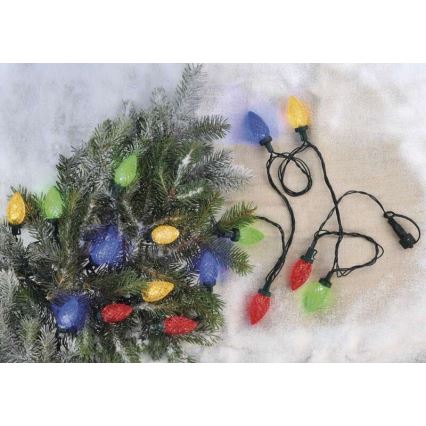 LED Kalėdinė lauko girlianda 50xLED/8 režimai 14,8m IP44 daugiaspalvė