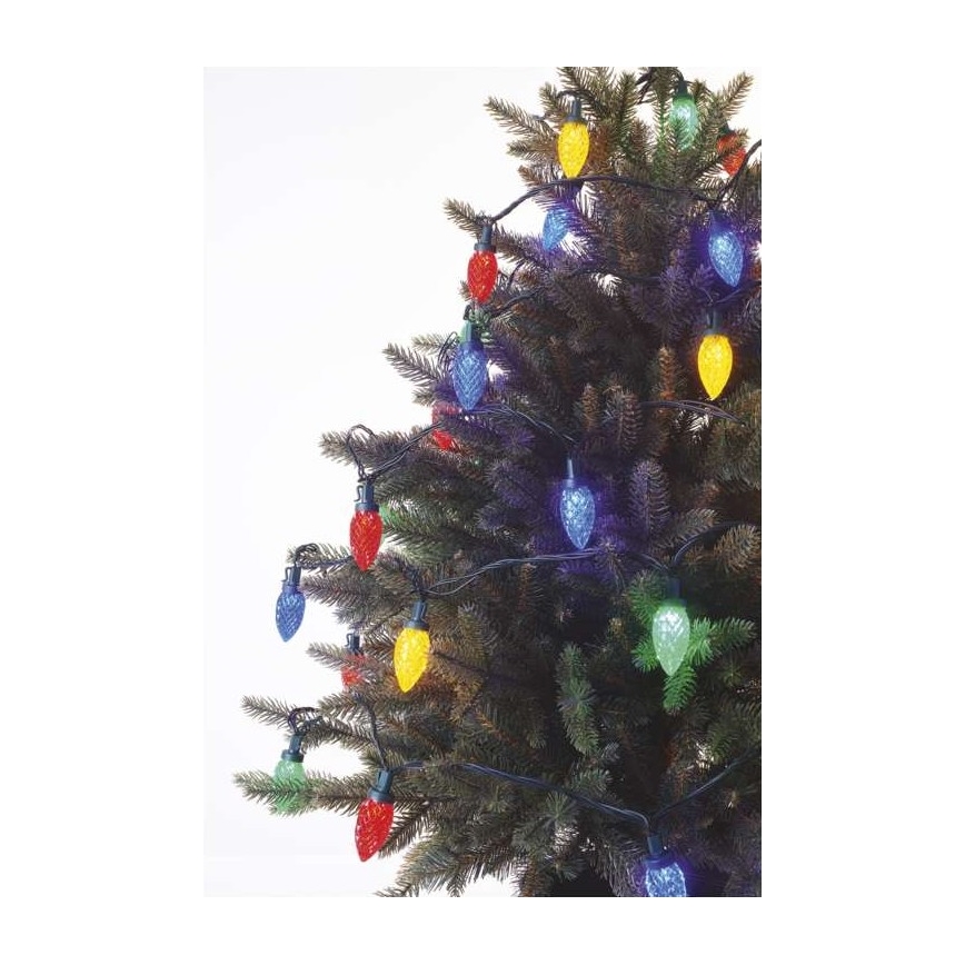 LED Kalėdinė lauko girlianda 50xLED/8 režimai 14,8m IP44 daugiaspalvė