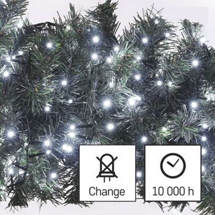 LED Kalėdinė lauko girlianda 600xLED/17m IP44 šaltai balta