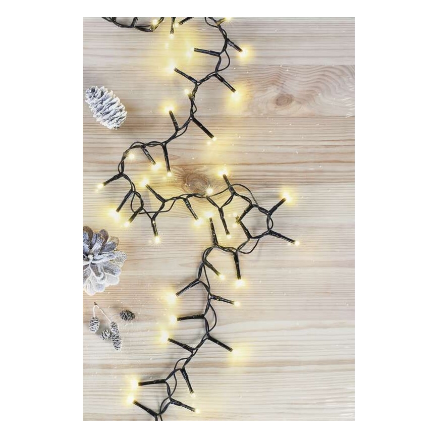 LED Kalėdinė lauko girlianda 600xLED/17m IP44 šiltai balta