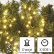 LED Kalėdinė lauko girlianda 600xLED/17m IP44 šiltai balta