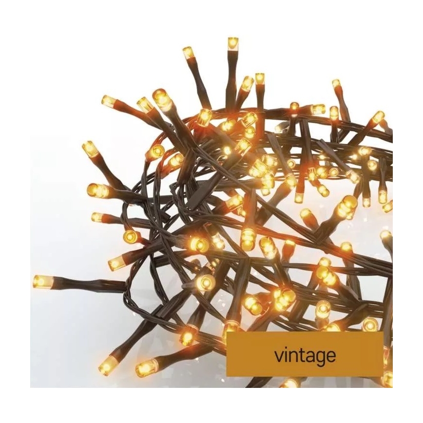 LED Kalėdinė lauko girlianda 600xLED/17m IP44 vintažinė