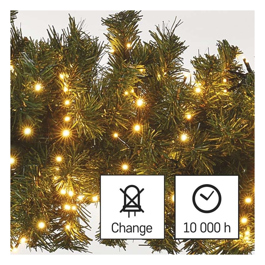 LED Kalėdinė lauko girlianda 600xLED/17m IP44 vintažinė