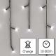 LED Kalėdinė lauko girlianda 600xLED/8 režimai 15m IP44 šaltai balta