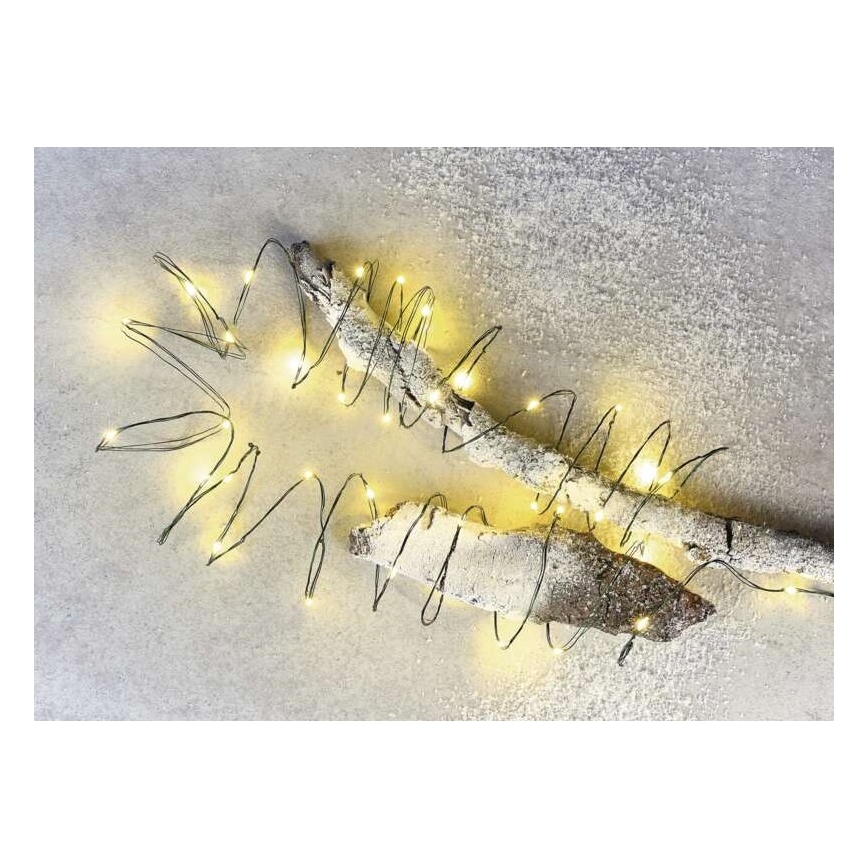 LED Kalėdinė lauko girlianda 75xLED/12,5m IP44 šiltai balta