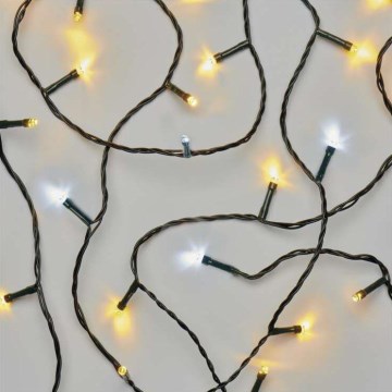 LED Kalėdinė lauko girlianda 80xLED/13m IP44 šiltai/šaltai balta