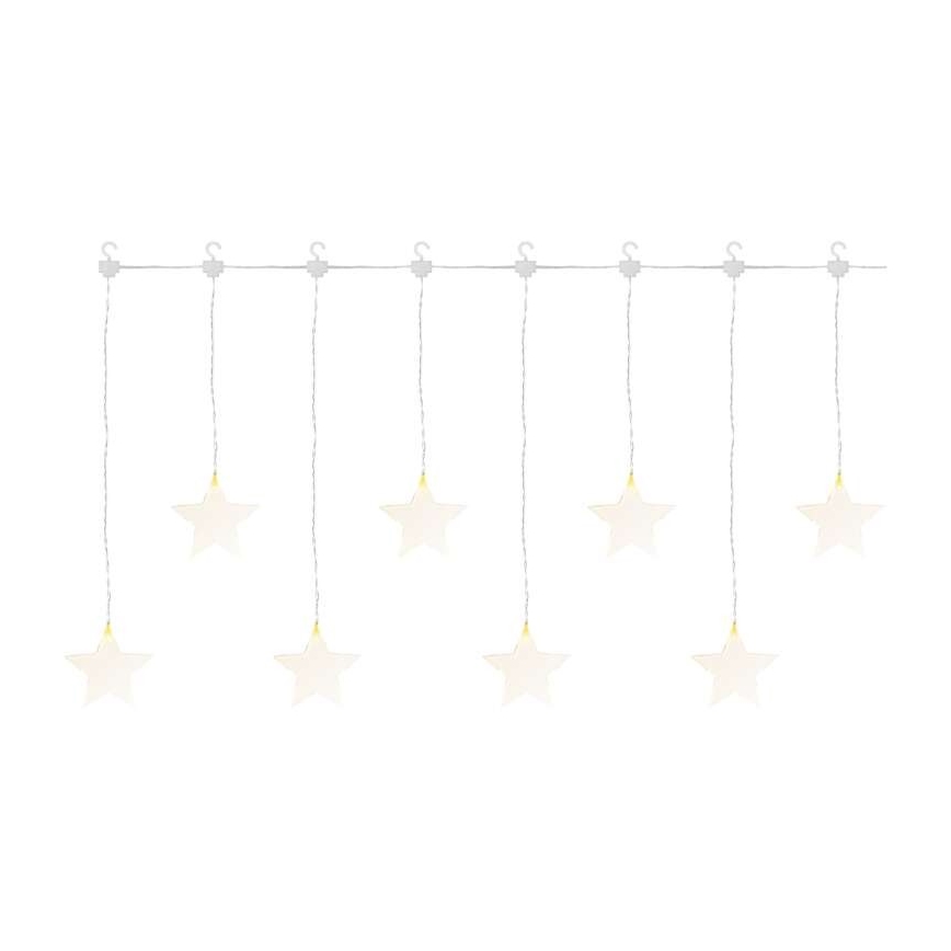 LED Kalėdinė lauko girlianda 8xLED/5,84m IP44 žvaigždės