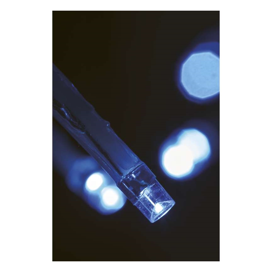 LED Kalėdinė lauko girlianda CHAIN 180xLED/8 funkcijos  8m IP44 šaltai balta