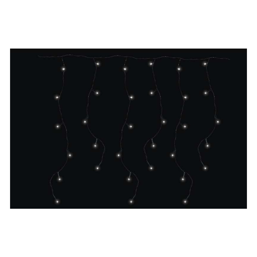 LED Kalėdinė lauko girlianda CHAIN 180xLED/8 funkcijos  8m IP44 šaltai balta