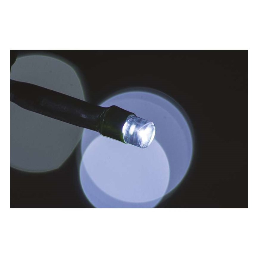 LED Kalėdinė lauko girlianda CHAIN 40xLED 9m IP44 šaltai balta