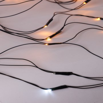 LED Kalėdinė lauko užuolaida NET 240xLED/7,2W/230V 1,5x2 m IP44 šilta balta