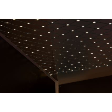 LED Kalėdinė lauko užuolaida NET 240xLED/7,2W/230V 1,5x2 m IP44 šilta balta