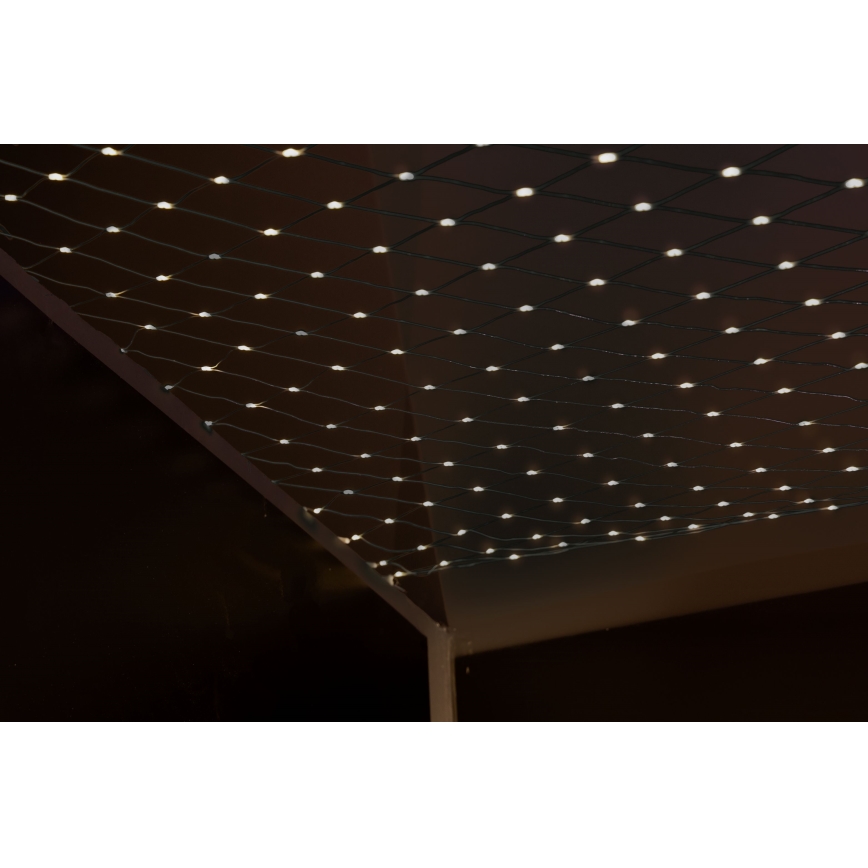 LED Kalėdinė lauko užuolaida NET 240xLED/7,2W/230V 1,5x2 m IP44 šilta balta