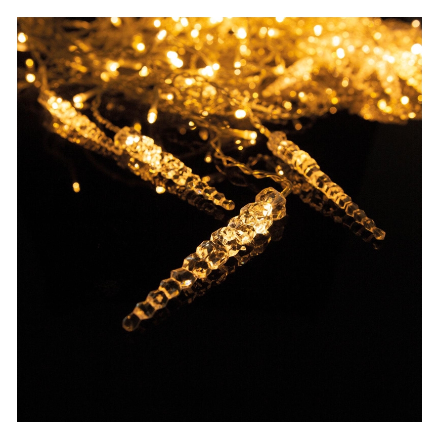 LED kalėdinė lauko užuolaidų girlianda, 180 LED, 3,5x0,7 m, IP44, šiltai balta