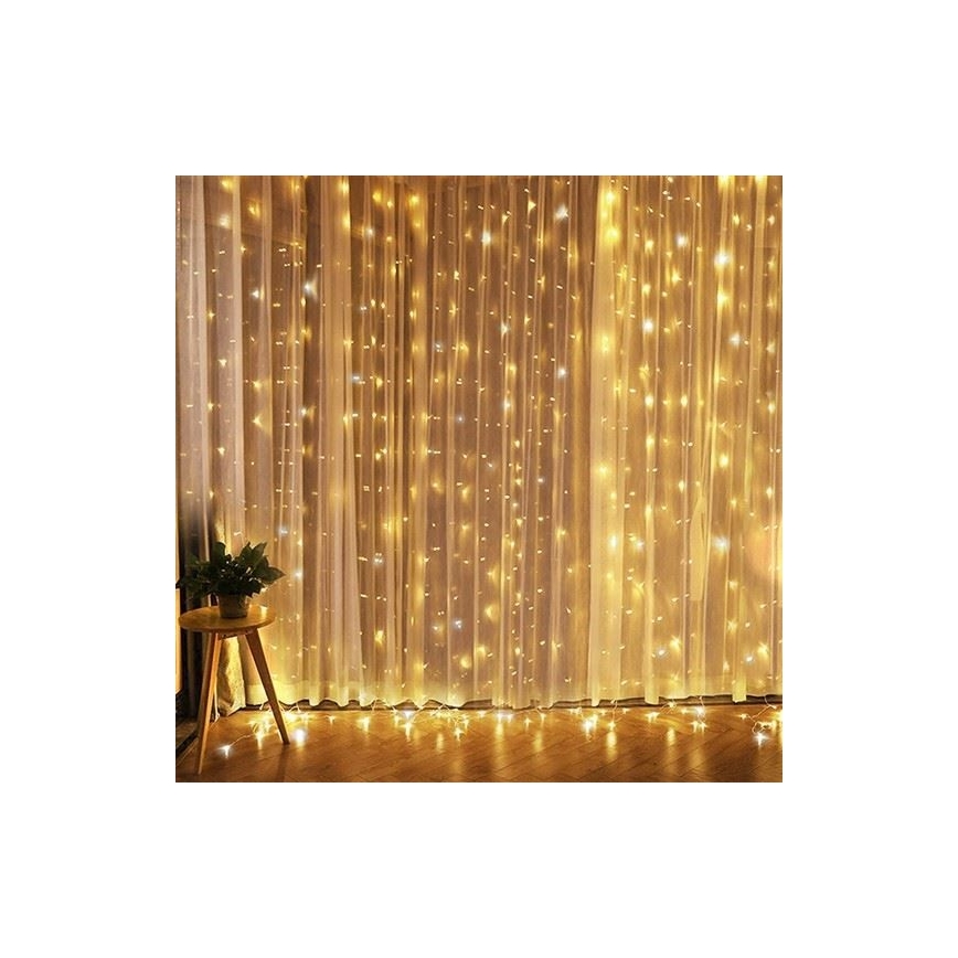 LED kalėdinė šviesos užuolaidėlė  LED/3xAA