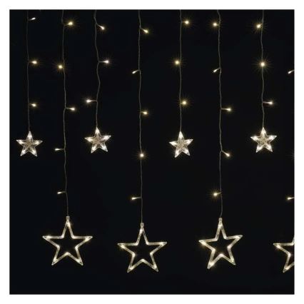 LED kalėdinė užuolaida 115xLED/1,35W 6,85x1,05 m šilta balta