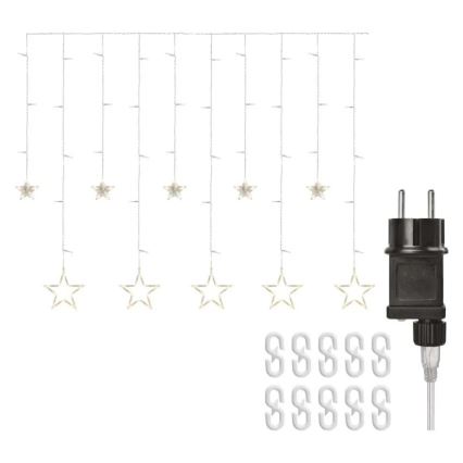 LED kalėdinė užuolaida 115xLED/1,35W 6,85x1,05 m šilta balta