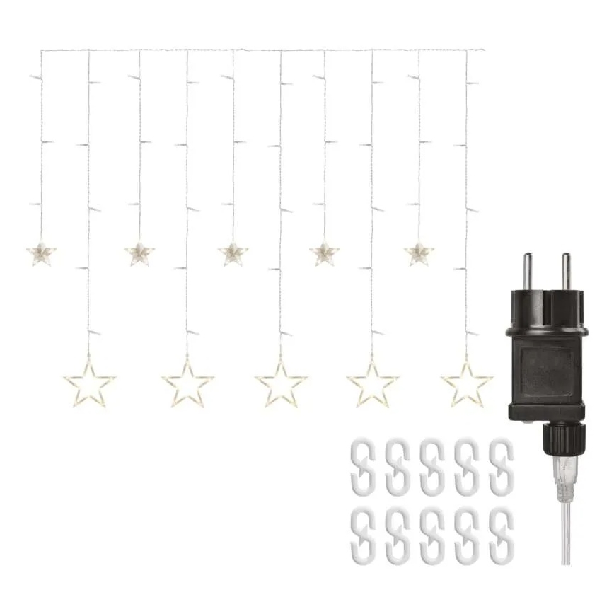 LED kalėdinė užuolaida 115xLED/1,35W 6,85x1,05 m šilta balta