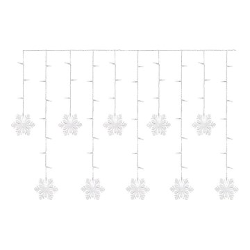 LED Kalėdinė užuolaida 60xLED/1,35W 635x50 cm šaltai balta