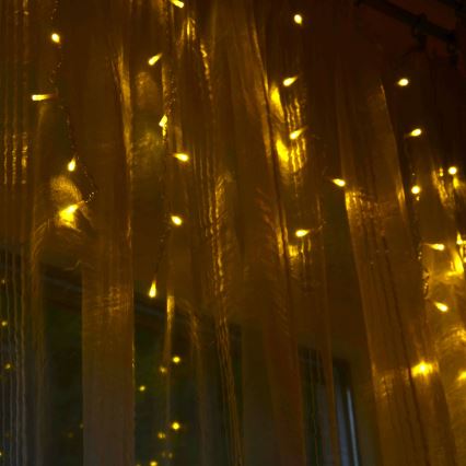 LED Kalėdinė užuolaida ESTELLA 47xLED/8 funkcijų 3,5 m šilta balta