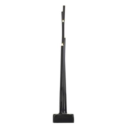 LED kalėdinė žvakidė 6xLED/2xAA juoda