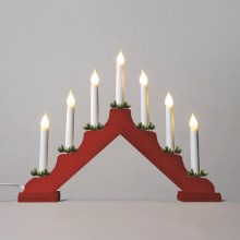 LED Kalėdinė žvakidė FILAMENT 7xLED/0,2W/230V