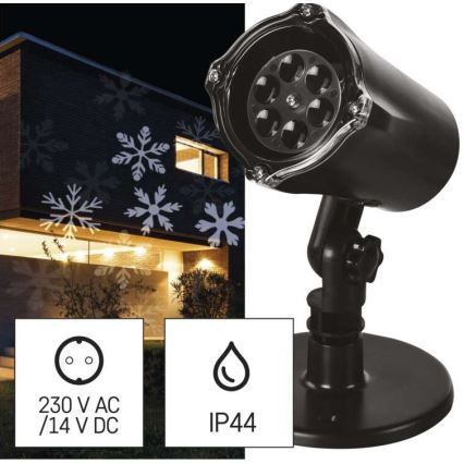 LED Kalėdinis lauko projektorius LED/3,6W/230V IP44 šaltai balta