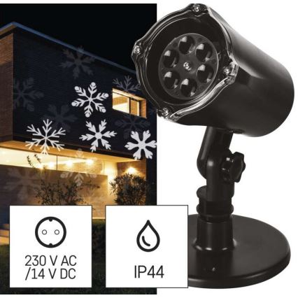 LED Kalėdinis lauko projektorius LED/3,6W/230V IP44 šaltai baltas