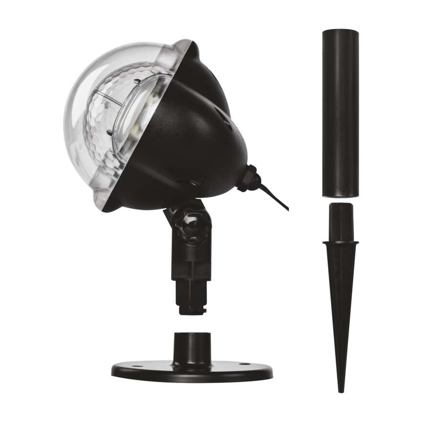 LED Kalėdinis lauko projektorius LED/4W/230V IP44 šiltai/šaltai balta