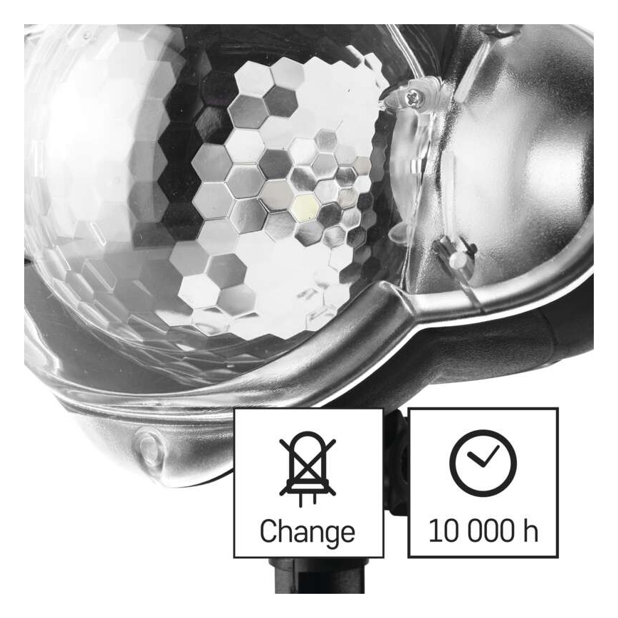 LED Kalėdinis lauko projektorius LED/4W/230V IP44 šiltai/šaltai balta