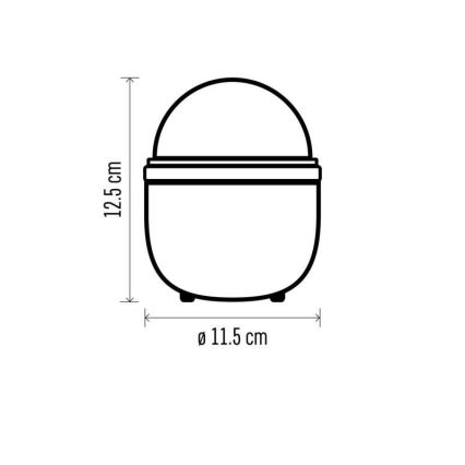 LED Kalėdinis projektorius LED/3xAA