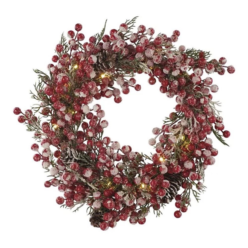 LED Kalėdinis vainikas 20xLED/3xAA šiltai baltas