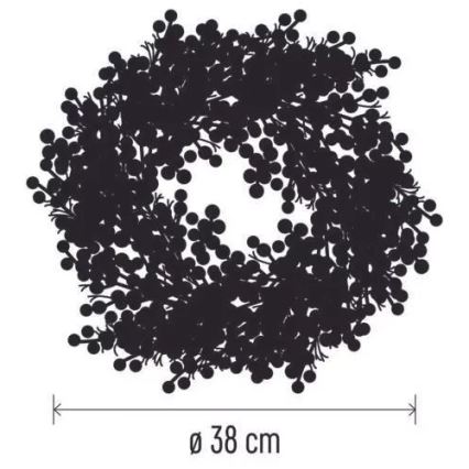 LED Kalėdinis vainikas 20xLED/3xAA šiltai baltas