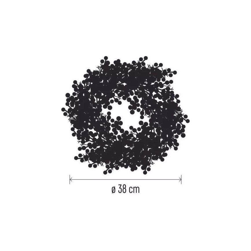 LED Kalėdinis vainikas 20xLED/3xAA šiltai baltas