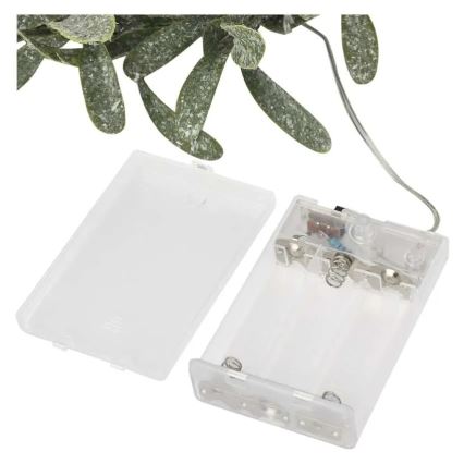 LED kalėdinis vainikas 25xLED/3xAA, skersmuo 35 cm